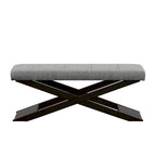 Banc Bosworth 48 po en bois à piètement en X par Classic