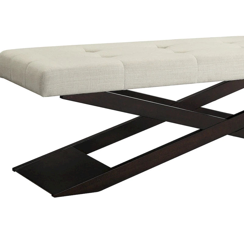 Banc Bosworth 48 po en bois à piètement en X par Classic