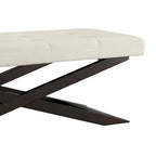 Banc Bosworth 48 po en bois à piètement en X par Classic