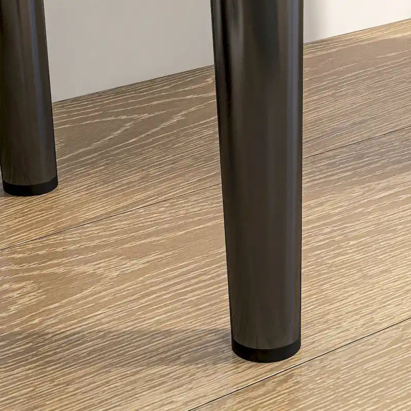 HOMCOM Banc de bout de lit de 99 cm, Banc de couloir rembourré avec pieds en acier, Banc de chambre à coucher, Gris