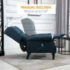Fauteuil de massage chauffant et vibrant à oreilles, canapé d'appoint rembourré, fauteuil inclinable à dossier basculant avec télécommande