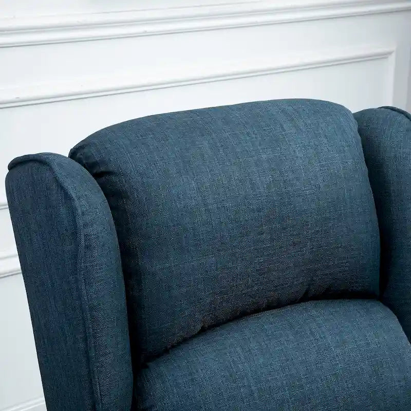Fauteuil de massage chauffant et vibrant à oreilles, canapé d'appoint rembourré, fauteuil inclinable à dossier basculant avec télécommande
