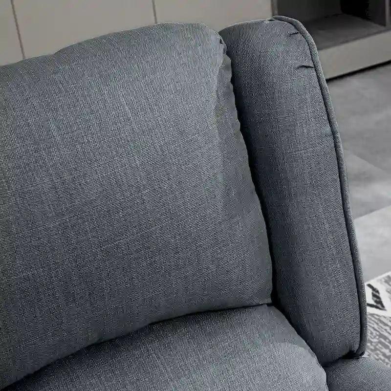 Fauteuil de massage chauffant et vibrant à oreilles, canapé d'appoint rembourré, fauteuil inclinable à dossier basculant avec télécommande