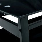 Table basse relevable en verre avec rangement pour salon et bureau à domicile