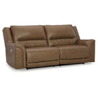 Canapé inclinable électrique Trasimeno Caramel - 92 L x 40 P x 42 H