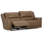 Canapé inclinable électrique Trasimeno Caramel - 92 L x 40 P x 42 H