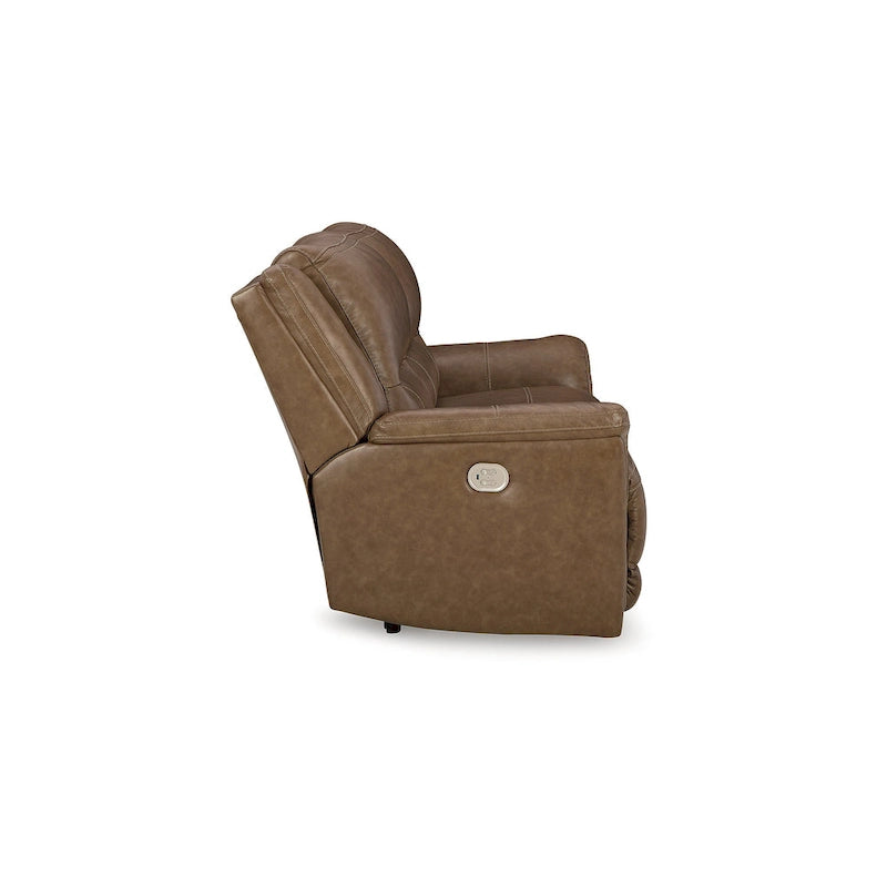 Canapé inclinable électrique Trasimeno Caramel - 92 L x 40 P x 42 H