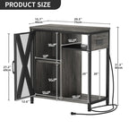 Meuble d'aquarium Moasis avec prises de courant et éclairage RVB 7 couleurs, meuble d'aquarium avec armoire de rangement