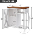 Meuble d'aquarium Moasis avec prises de courant et éclairage RVB 7 couleurs, meuble d'aquarium avec armoire de rangement