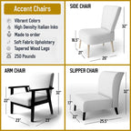 Fauteuil d'appoint et fauteuil à motif géométrique tendance multicolore et rembourré