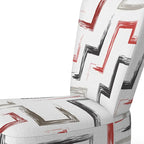 Fauteuil d'appoint et fauteuil à motif géométrique tendance multicolore et rembourré