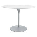 Table à manger ronde à fleurs de 41,25 x 41,25