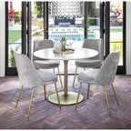 41.25 x 41.25 Flower Round Dining Table