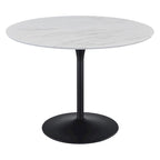 Table à manger ronde à fleurs de 41,25 x 41,25