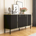 Meuble de Rangement Buffet 4 Portes 2 Tiroirs Supérieurs