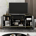 Meuble de Rangement Buffet 4 Portes 2 Tiroirs Supérieurs