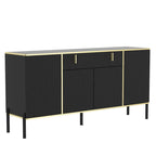 Meuble de Rangement Buffet 4 Portes 2 Tiroirs Supérieurs