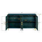 Buffet en bois avec étagères réglables