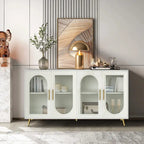 Buffet en bois avec étagères réglables