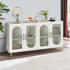 Buffet en bois avec étagères réglables