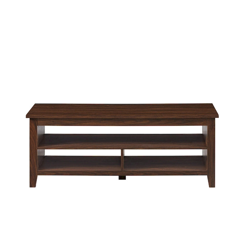 Table basse Middlebrook Coastal à côtés rainurés
