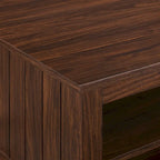 Table basse Middlebrook Coastal à côtés rainurés