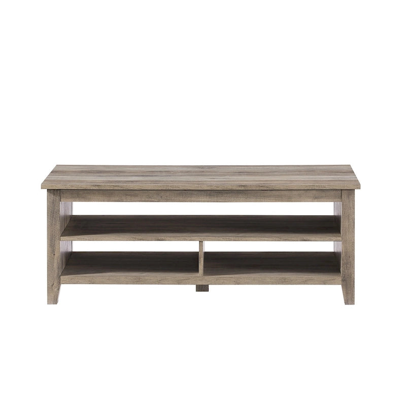 Table basse Middlebrook Coastal à côtés rainurés