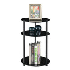 Table ronde à 3 niveaux en verre Designs2Go Classic de Convenience Concepts