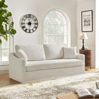 Canapé Volkhard 80.5 moderne déhoussable avec coussin de dossier amovible par