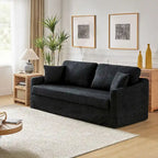 Canapé Volkhard 80.5 moderne déhoussable avec coussin de dossier amovible par