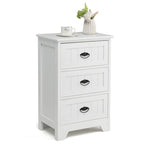 Table de chevet à 3 tiroirs, table d'appoint de chambre, organiseur de rangement