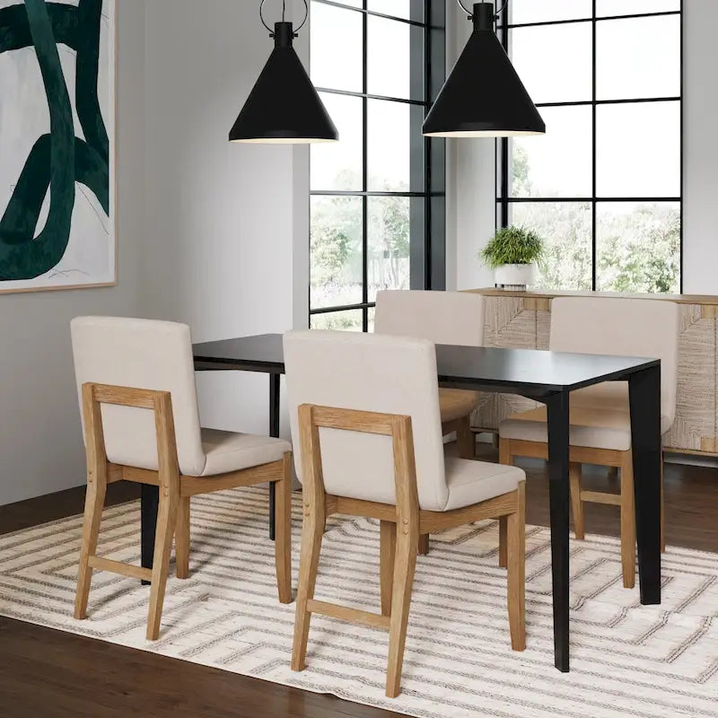 Chaise de salle à manger moderne Gracie, chaise de salle à manger d'appoint rembourrée