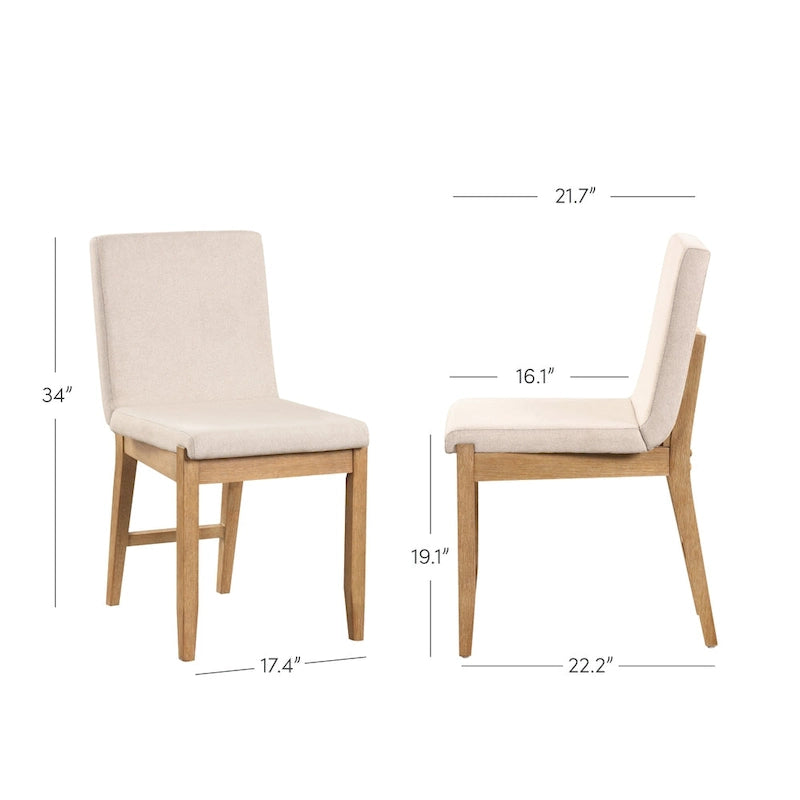 Chaise de salle à manger moderne Gracie, chaise de salle à manger d'appoint rembourrée