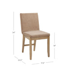 Chaise de salle à manger moderne Gracie, chaise de salle à manger d'appoint rembourrée