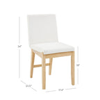 Chaise de salle à manger moderne Gracie, chaise de salle à manger d'appoint rembourrée