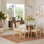 Chaise de salle à manger moderne Gracie, chaise de salle à manger d'appoint rembourrée