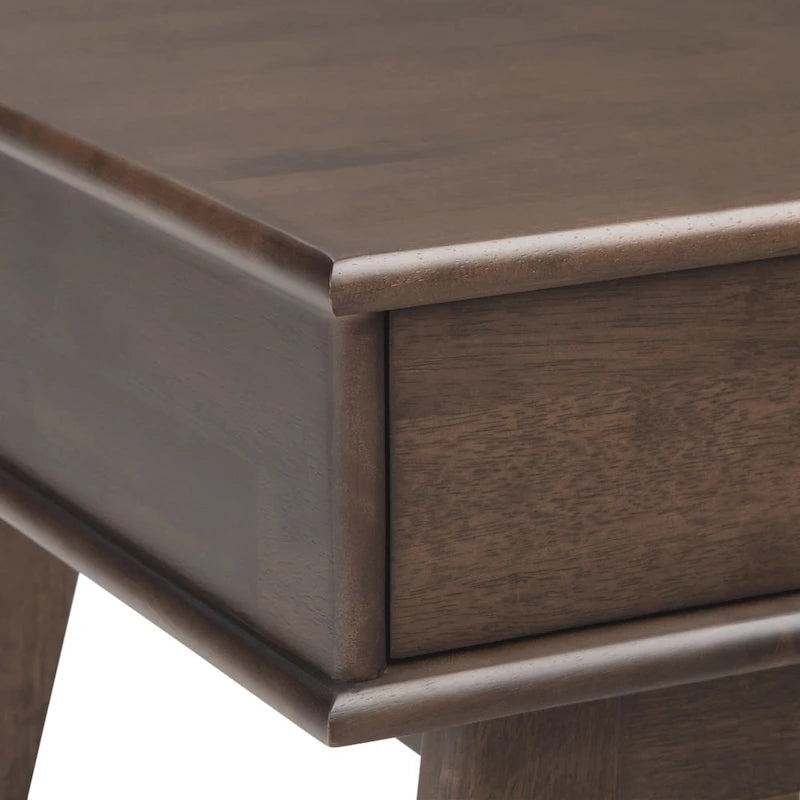 WYNDENHALL Tierney Table d'appoint rectangulaire en BOIS MASSIF de style moderne du milieu du siècle, 22 po de large - 22 L x 20 P x 22 H
