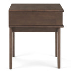 WYNDENHALL Tierney Table d'appoint rectangulaire en BOIS MASSIF de style moderne du milieu du siècle, 22 po de large - 22 L x 20 P x 22 H
