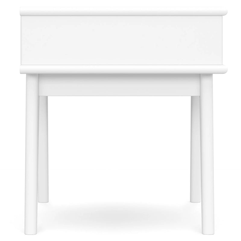 WYNDENHALL Tierney Table d'appoint rectangulaire en BOIS MASSIF de style moderne du milieu du siècle, 22 po de large - 22 L x 20 P x 22 H