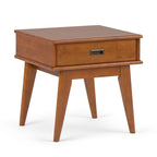 WYNDENHALL Tierney Table d'appoint rectangulaire en BOIS MASSIF de style moderne du milieu du siècle, 22 po de large - 22 L x 20 P x 22 H