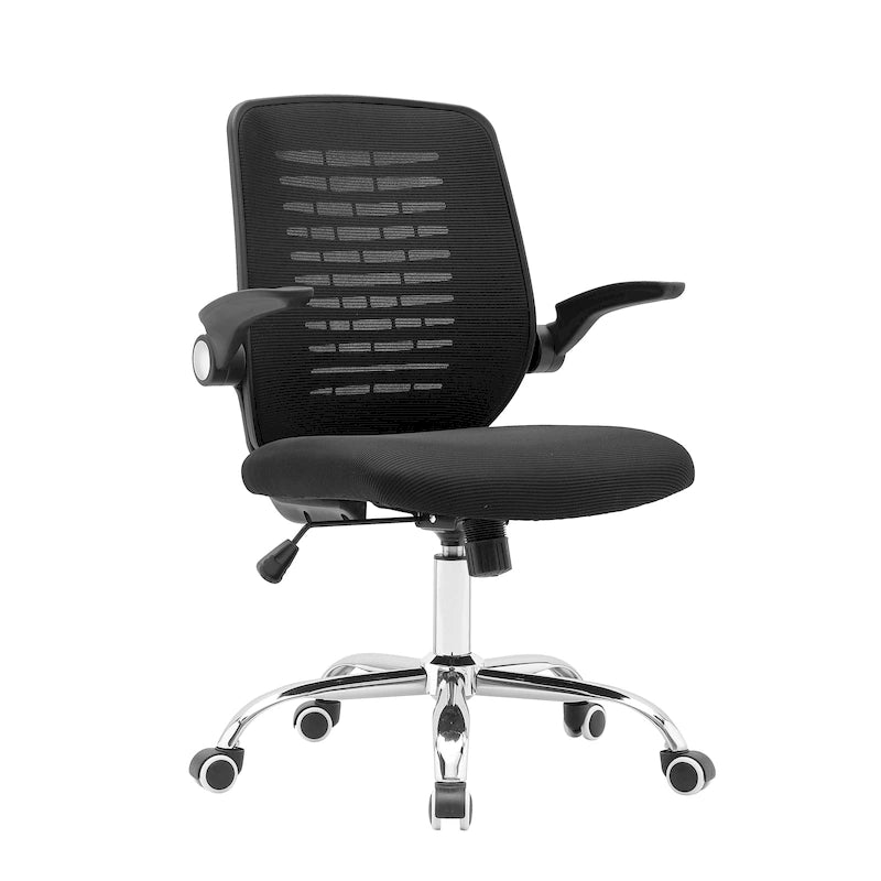 Chaise de bureau Porthos Home Hank, dossier en maille, siège réglable en hauteur