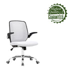 Chaise de bureau Porthos Home Hank, dossier en maille, siège réglable en hauteur