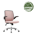 Chaise de bureau Porthos Home Hank, dossier en maille, siège réglable en hauteur