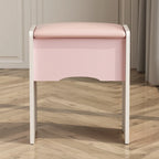 Coiffeuse avec miroir lumineux, étagères de rangement et tiroirs Blanc - 80L x 40l x 140H