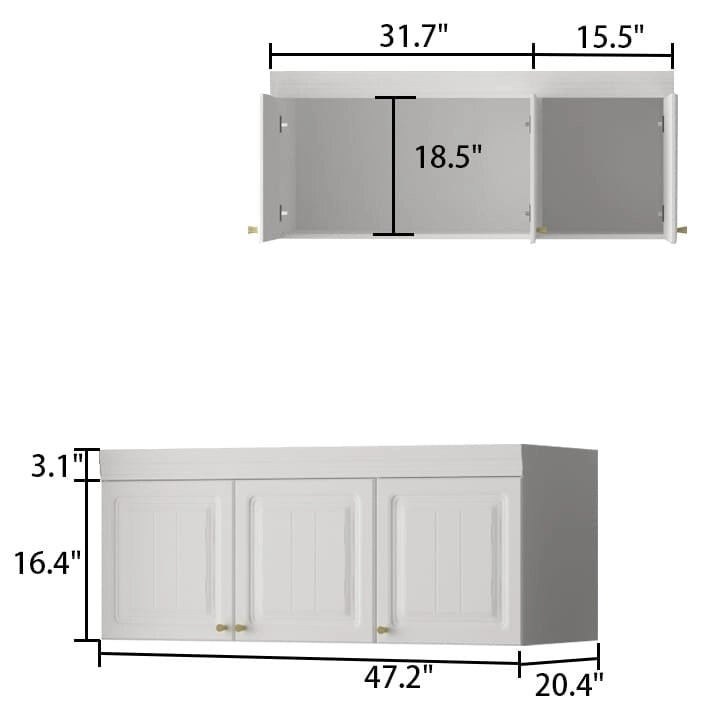 Armoire autoportante moderne Grand meuble de rangement