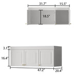 Armoire autoportante moderne Grand meuble de rangement