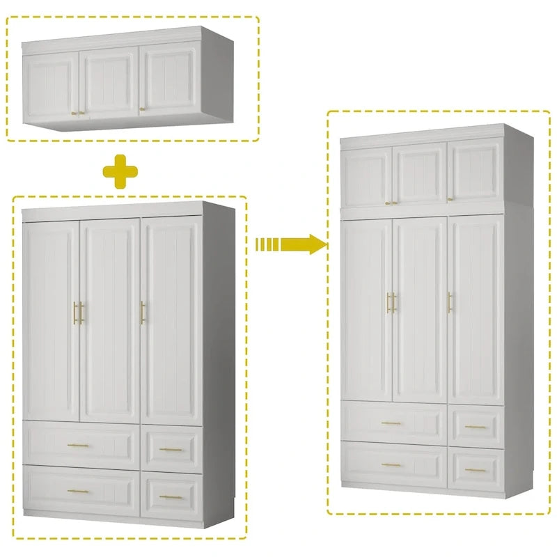 Armoire autoportante moderne Grand meuble de rangement