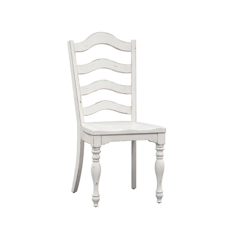 Ensemble de 3 pièces à abattant Magnolia Manor, blanc antique, écorce vieillie