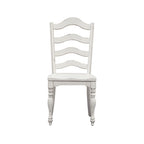 Ensemble de 3 pièces à abattant Magnolia Manor, blanc antique, écorce vieillie