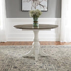 Ensemble de 3 pièces à abattant Magnolia Manor, blanc antique, écorce vieillie